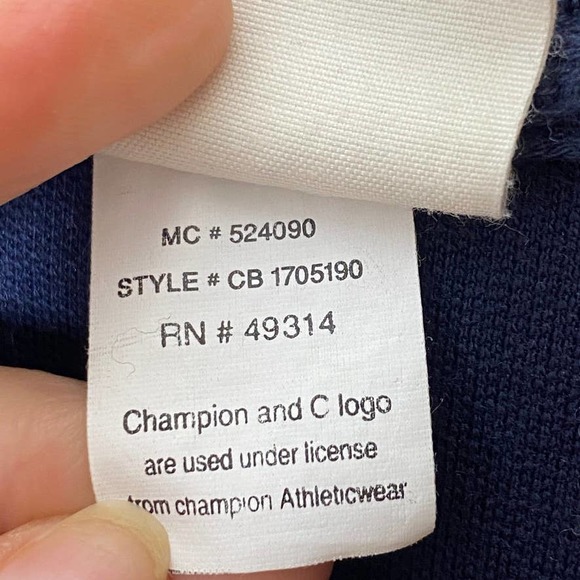 Champion Athletic CLEMSON TIGERS Full Zip Navy Blue Track Jacket MEN'S LARGE - Picture 9 of 11